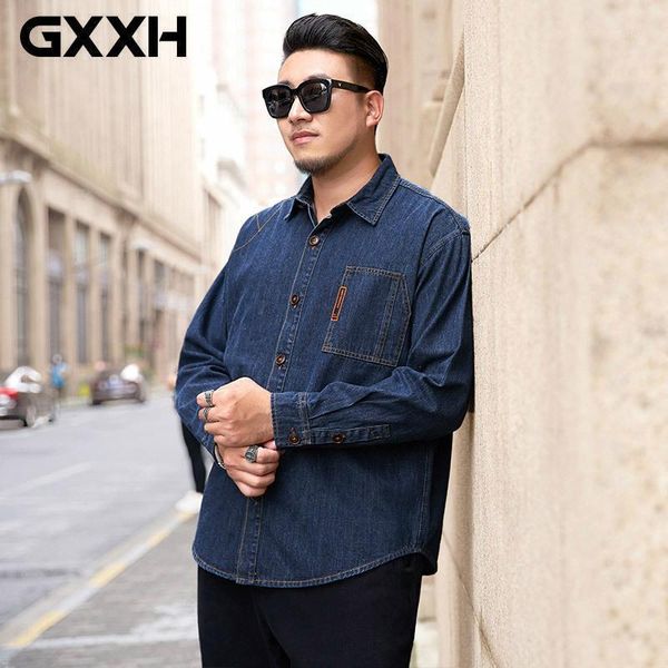 spring autumn men retro denim long sleeve shirt soft 100% cotton loose oversize 7xl plus size 6xl dress for men's casual shirts, White;black
spring autumn men retro denim long sleeve shirt soft 100% cotton loose oversize 7xl plus size 6xl dress for men's casual shirts, White;black