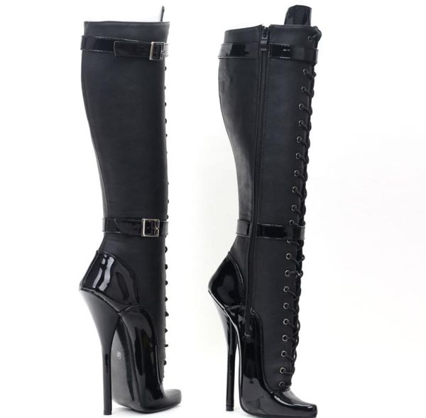 motorcycle boots fetish shoes knee ultra high heels platform long women dance belt decoration botas, Black
motorcycle boots fetish shoes knee ultra high heels platform long women dance belt decoration botas, Black