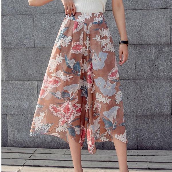 women's pants & capris fashion 2021 summer women flower print beach chiffon vintage high waist wide leg plus size casual loose trousers, Black;white
women's pants & capris fashion 2021 summer women flower print beach chiffon vintage high waist wide leg plus size casual loose trousers, Black;white