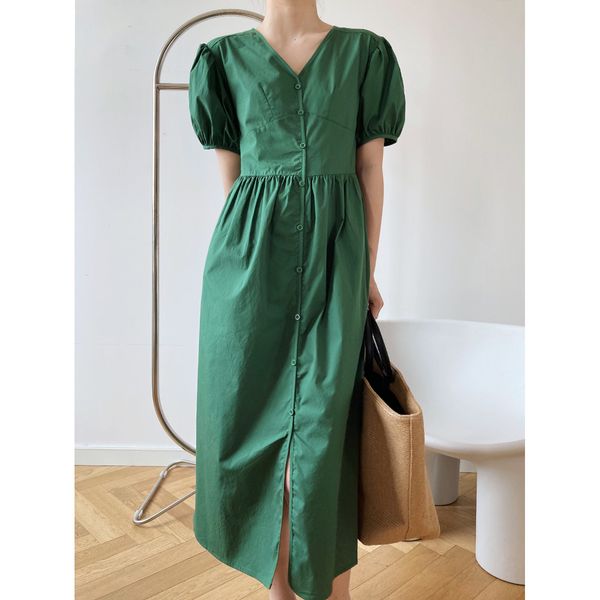 women's t-shirt retro temperament long 2021 summer french bubble sleeve a-line vestidos v-neck lace up green z09g, White
women's t-shirt retro temperament long 2021 summer french bubble sleeve a-line vestidos v-neck lace up green z09g, White