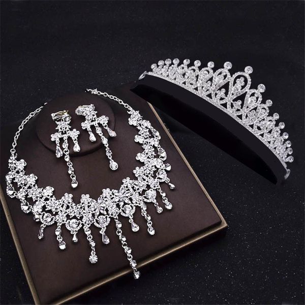 jewelry sets luxury bridal tiaras crown wedding necklaces earrings fashion hair accessories headband necklaces/earrings, Black
jewelry sets luxury bridal tiaras crown wedding necklaces earrings fashion hair accessories headband necklaces/earrings, Black