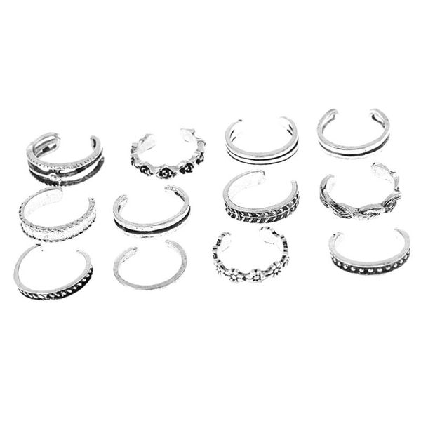 cluster rings 2021 fashion trend seaside toe sleeve joint ring 12-piece set adjustable ladies ancient ways, Golden;silver
cluster rings 2021 fashion trend seaside toe sleeve joint ring 12-piece set adjustable ladies ancient ways, Golden;silver