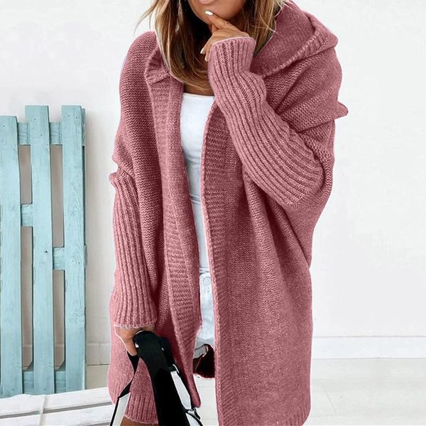 women's knits & tees nice womens pure color cardigan female classic hooded sweater stitch batwing open front knitted jacket sueters de, White
women's knits & tees nice womens pure color cardigan female classic hooded sweater stitch batwing open front knitted jacket sueters de, White