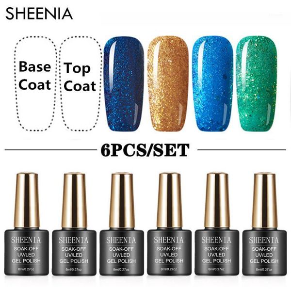 nail gel polish set 6pcs kit glitter holographics soak off uv varnish for art1, Red;pink
nail gel polish set 6pcs kit glitter holographics soak off uv varnish for art1, Red;pink