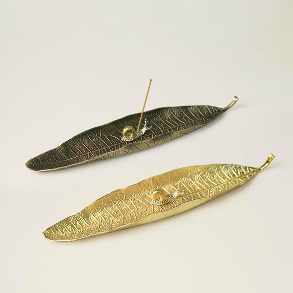 one leaf incense burner copper optional snails sticks holder metal 3 colors base zen drop stove fragrance lamps
one leaf incense burner copper optional snails sticks holder metal 3 colors base zen drop stove fragrance lamps