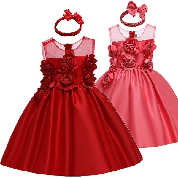 girl's dresses baby girl dress infant red flower lace big bow baptism for girls first year birthday party wedding, Red;yellow
girl's dresses baby girl dress infant red flower lace big bow baptism for girls first year birthday party wedding, Red;yellow