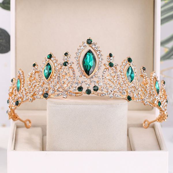 luxury green crystal wedding crown bride tiaras and crowns queen diadem pageant party crown bridal hair jewelry accessoriesdio chan contact, White;golden
luxury green crystal wedding crown bride tiaras and crowns queen diadem pageant party crown bridal hair jewelry accessoriesdio chan contact, White;golden