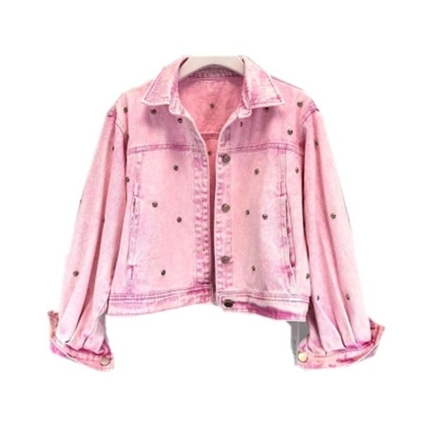 women's jackets 2021 spring autumn fashion heavy work liuding beaded casual short temperament long-sleeved denim jacket h002, Black;brown
women's jackets 2021 spring autumn fashion heavy work liuding beaded casual short temperament long-sleeved denim jacket h002, Black;brown