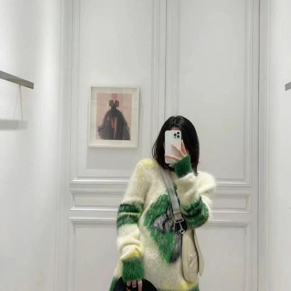 women's sweaters 258401 mohair pullover women sweater fashion classic casual design animal cartoon contrast crew neck loose sweet knit, White;black
women's sweaters 258401 mohair pullover women sweater fashion classic casual design animal cartoon contrast crew neck loose sweet knit, White;black