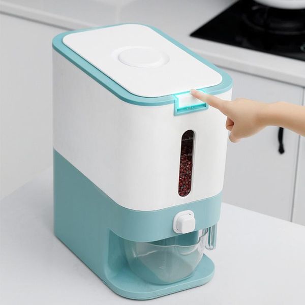 storage bottles & jars thickened plastic metering rice bucket automatic output artifact household insect-proof and moisture-proof box
storage bottles & jars thickened plastic metering rice bucket automatic output artifact household insect-proof and moisture-proof box