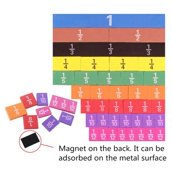 magnetic rainbow fraction tiles math toy montessori learning educational toys p31b
magnetic rainbow fraction tiles math toy montessori learning educational toys p31b