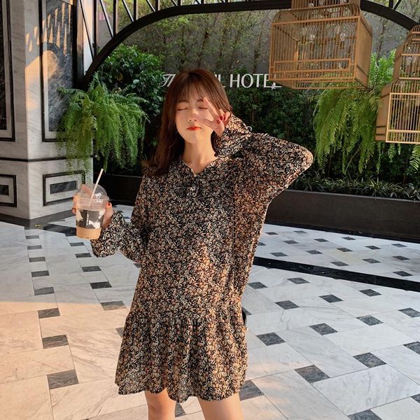 casual dresses 2021 autumn boho style tie black floral lotus leaf dress loose and fashionable, Black;gray
casual dresses 2021 autumn boho style tie black floral lotus leaf dress loose and fashionable, Black;gray
