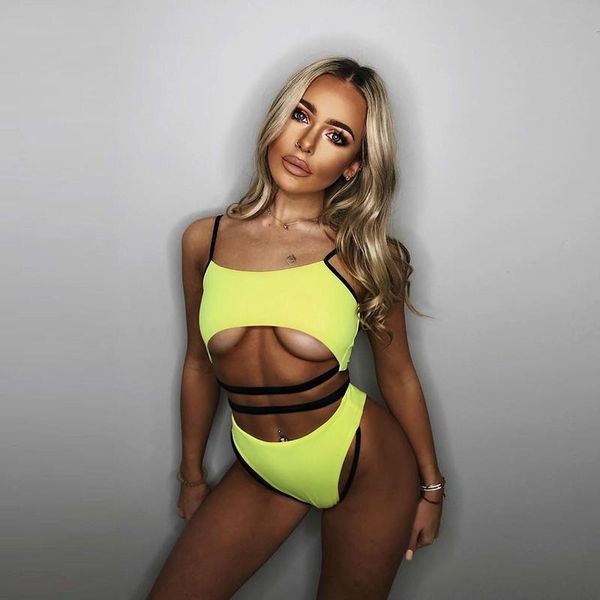 women 2 pieces set strapless crop fluorescence color solid black striped hollow out bottom outfit tracksuit women's two piece pants, White
women 2 pieces set strapless crop fluorescence color solid black striped hollow out bottom outfit tracksuit women's two piece pants, White