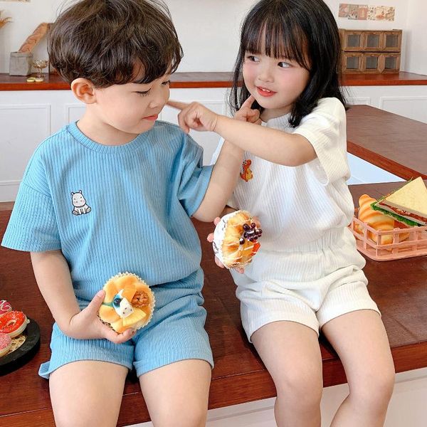 clothing sets boys girls pajamas set 2021 boy baby children's summer two-piece suit, White
clothing sets boys girls pajamas set 2021 boy baby children's summer two-piece suit, White