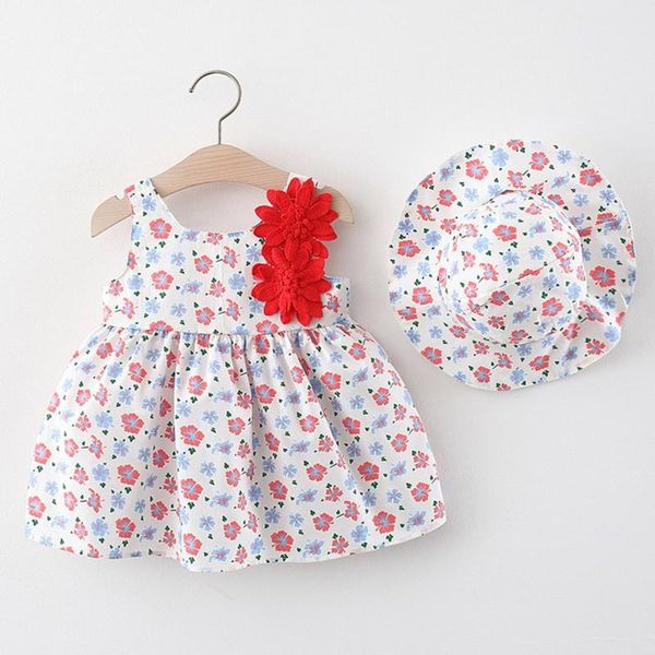 girl's dresses baby kids girls sleeveless creative flower printing pattern princess dress+hat set outfit summer dress girl clothes, Red;yellow
girl's dresses baby kids girls sleeveless creative flower printing pattern princess dress+hat set outfit summer dress girl clothes, Red;yellow
