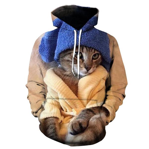 women's hoodies & sweatshirts two cat sweatshirt long sleeve 3d hoodie pullover blouse poleron mujer confidante, Black
women's hoodies & sweatshirts two cat sweatshirt long sleeve 3d hoodie pullover blouse poleron mujer confidante, Black