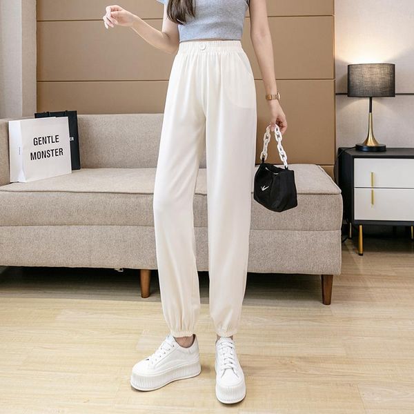 women's pants & capris solid color chiffon women 's summer thin ankle harem fashion casual trousers high waist, Black;white
women's pants & capris solid color chiffon women 's summer thin ankle harem fashion casual trousers high waist, Black;white