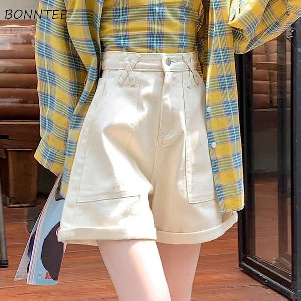 women's shorts women summer high waist button wide leg casual female loose fit korean style holiday simple trendy preppy all-match, White;black
women's shorts women summer high waist button wide leg casual female loose fit korean style holiday simple trendy preppy all-match, White;black
