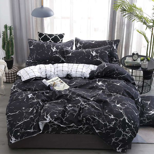 bed linings bedding stone marble simple plain quilt cover pillow case