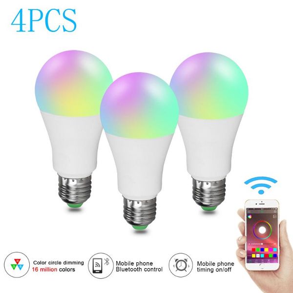 bulbs 4pcs wireless bluetooth smart bulb led 20w rgb magic lamp color change light home lighting compatible ios /android
bulbs 4pcs wireless bluetooth smart bulb led 20w rgb magic lamp color change light home lighting compatible ios /android
