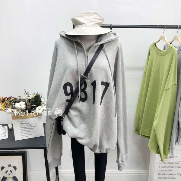women's hoodies & sweatshirts hoodie weiyi spring and autumn thin 2021 korean ins fashion loose large medium length zipper coat chwu, Black
women's hoodies & sweatshirts hoodie weiyi spring and autumn thin 2021 korean ins fashion loose large medium length zipper coat chwu, Black