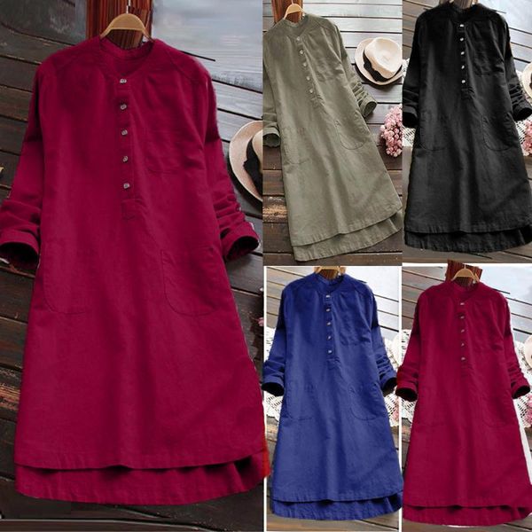 casual dresses retro women mini dress with button solid color long sleeve round neck loose female comfy street #t2g, Black;gray
casual dresses retro women mini dress with button solid color long sleeve round neck loose female comfy street #t2g, Black;gray