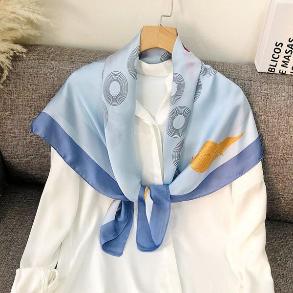 scarves silk scarf women 2021 shawl wrap printed square female 90cm hair scarfs bandana hijab foulard pashmina, Blue;gray
scarves silk scarf women 2021 shawl wrap printed square female 90cm hair scarfs bandana hijab foulard pashmina, Blue;gray