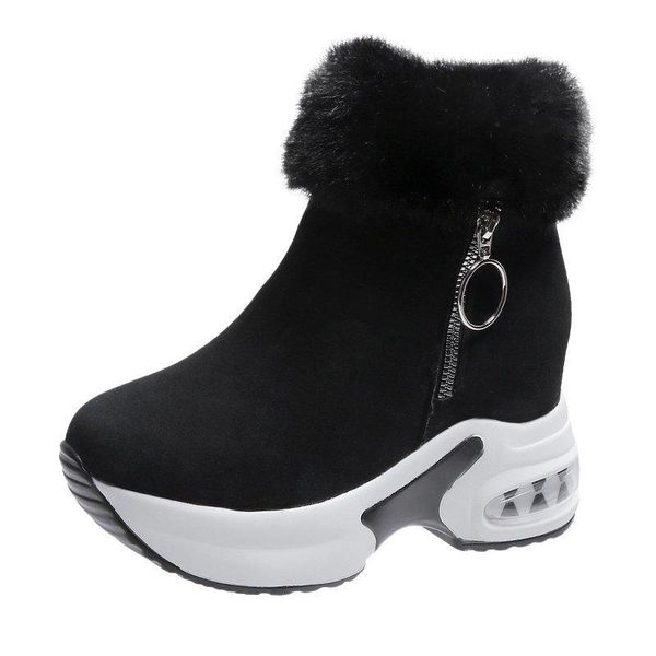 boots women ankle warm plush winter shoes for woman wedges high heels ladies boot snow platform, Black
boots women ankle warm plush winter shoes for woman wedges high heels ladies boot snow platform, Black