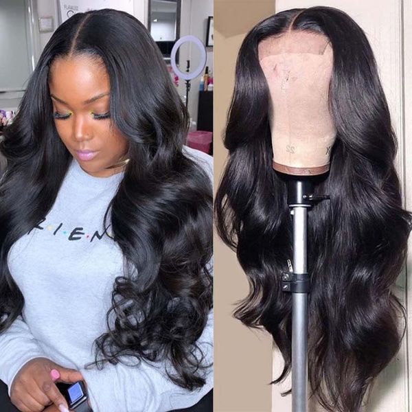 body wave human hair lace wigs brazilian remy front wig pre plucked hairline with baby hairs1, Black;brown
body wave human hair lace wigs brazilian remy front wig pre plucked hairline with baby hairs1, Black;brown