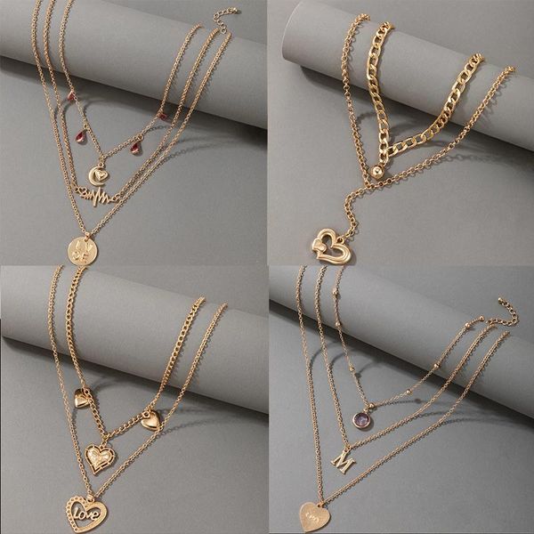 pendant necklaces tocona lovely heart necklace for women multi-layer pearl love clavicle chain charming jewelry anniversary gift collar, Silver
pendant necklaces tocona lovely heart necklace for women multi-layer pearl love clavicle chain charming jewelry anniversary gift collar, Silver