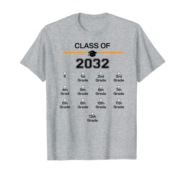 class of 2032 grow with me design with space for check boxes t-shirt, White;black
class of 2032 grow with me design with space for check boxes t-shirt, White;black