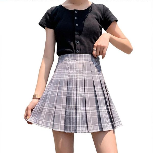 skirts indjxnd girls women high waist pleated plaid mini skirt casual tennis fashion mujer short zipper sweet school uniforms bottom, Black
skirts indjxnd girls women high waist pleated plaid mini skirt casual tennis fashion mujer short zipper sweet school uniforms bottom, Black