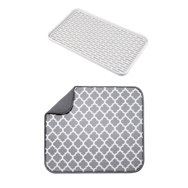 kitchen storage & organization countersuction mat tableware cup bowl dish drain pad with drainer drip tray
kitchen storage & organization countersuction mat tableware cup bowl dish drain pad with drainer drip tray