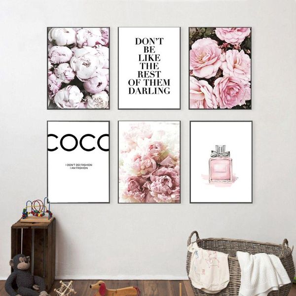 paintings fashion flower poster and print perfume quotes wall art canvas painting black white pictures for living room home decor
paintings fashion flower poster and print perfume quotes wall art canvas painting black white pictures for living room home decor