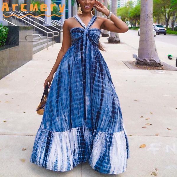 casual dresses women tie dye printed sleeveless halter backless maxi dress, Black;gray
casual dresses women tie dye printed sleeveless halter backless maxi dress, Black;gray