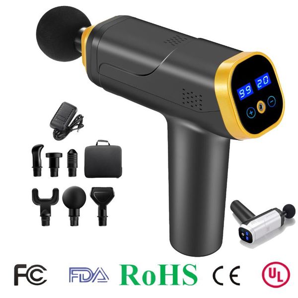 display massage gun neck body massager vibration fitness equipment noise reduction design electric muscle relax
display massage gun neck body massager vibration fitness equipment noise reduction design electric muscle relax