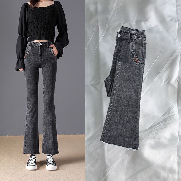 women's jeans trumpet autumn 2021 high thin korean loose quarter waist wide leg i pants women, Blue
women's jeans trumpet autumn 2021 high thin korean loose quarter waist wide leg i pants women, Blue