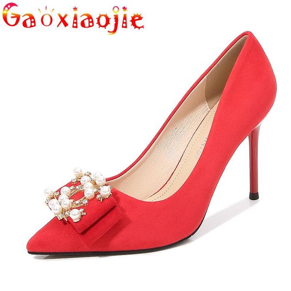 dress shoes diamond fashion vintage women pumps lovely pearl metal buckle flock stiletto 9.5cm bow sharp end elegant party high heels, Black
dress shoes diamond fashion vintage women pumps lovely pearl metal buckle flock stiletto 9.5cm bow sharp end elegant party high heels, Black