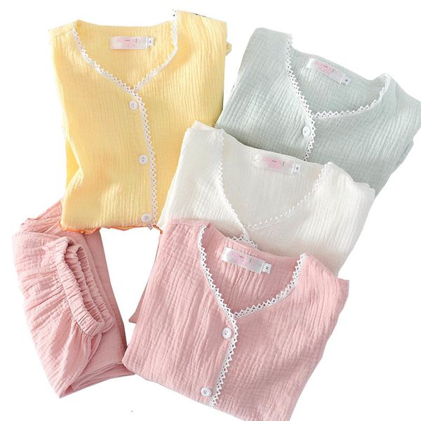 women's sleepwear autumn new simple style pajama set solid color v-neck cute lace 100% gauze cotton full sleeve+pants 2pcs homewea, Black;red
women's sleepwear autumn new simple style pajama set solid color v-neck cute lace 100% gauze cotton full sleeve+pants 2pcs homewea, Black;red