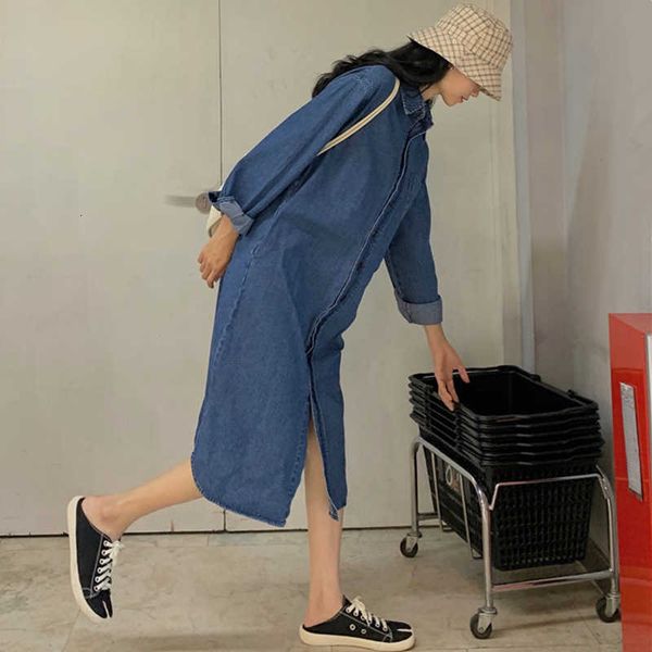 women's t-shirt spring autumn casual vintage turn-down collared long denim women korean style button up sleeve chemise femme te7r, White
women's t-shirt spring autumn casual vintage turn-down collared long denim women korean style button up sleeve chemise femme te7r, White