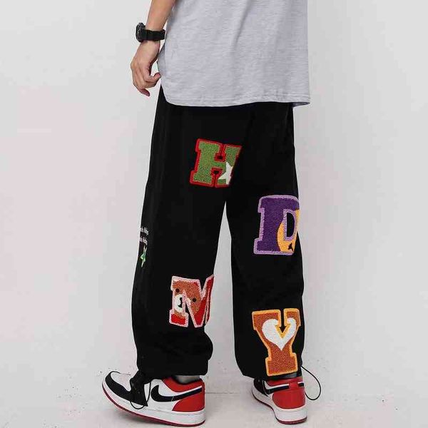 street flocking embroidery jeans men's loose straight hiphop pants high street ins fashion brand wide leg, Blue
street flocking embroidery jeans men's loose straight hiphop pants high street ins fashion brand wide leg, Blue