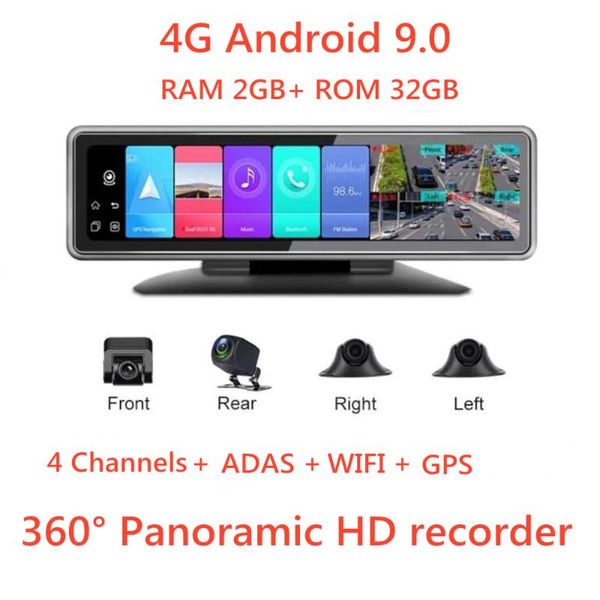 car video 360° dashboard 4 channel dash cam 12-inch dvr 4g fhd 1080p recorder android 9.0 wifi adas gps navigation register
car video 360° dashboard 4 channel dash cam 12-inch dvr 4g fhd 1080p recorder android 9.0 wifi adas gps navigation register