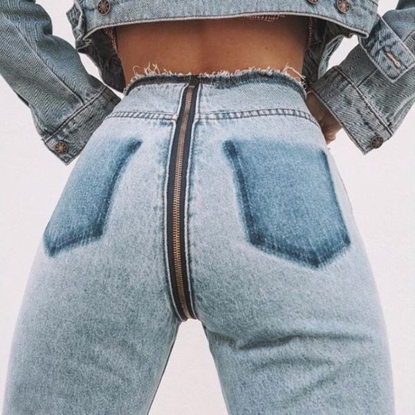 women's jeans front back with zipper blue high waist female streetwear pocket casual 2021 autumn winter denim pants women bottom
women's jeans front back with zipper blue high waist female streetwear pocket casual 2021 autumn winter denim pants women bottom