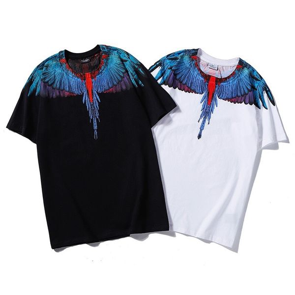 tide brand wings feather print short sleeve t-shirt loose lovers men's and women's oversize half tide, White;black
tide brand wings feather print short sleeve t-shirt loose lovers men's and women's oversize half tide, White;black