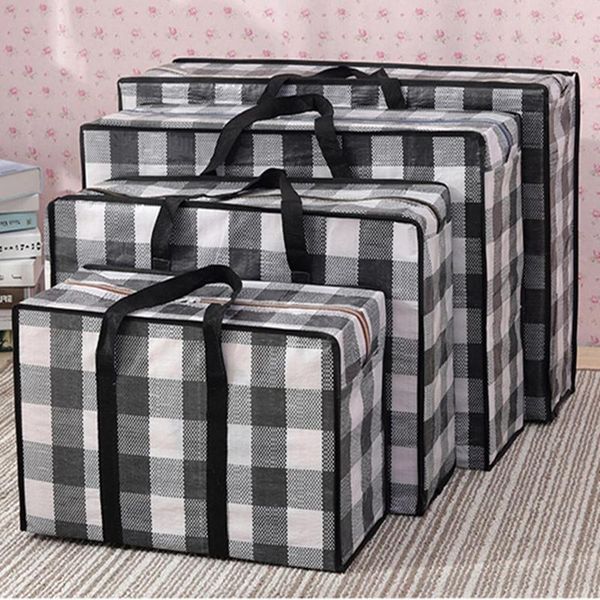 storage bags pp woven material bag camping moving package quilt clothes students dormistory grid simple style
storage bags pp woven material bag camping moving package quilt clothes students dormistory grid simple style
