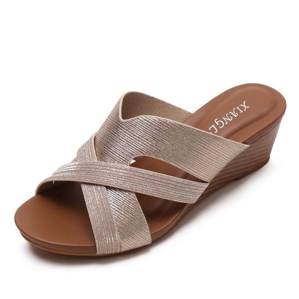 slippers shoes women big size low on a wedge ladies' platform luxury slides peep toe soft designer casual pu rome basic fabric, Black
slippers shoes women big size low on a wedge ladies' platform luxury slides peep toe soft designer casual pu rome basic fabric, Black