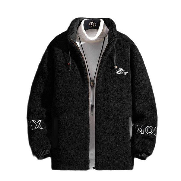 men's jackets plush padded lapel knitted jacket winter men wool coat thick fur coats fashion warm cashmere streetwear, Black;brown
men's jackets plush padded lapel knitted jacket winter men wool coat thick fur coats fashion warm cashmere streetwear, Black;brown