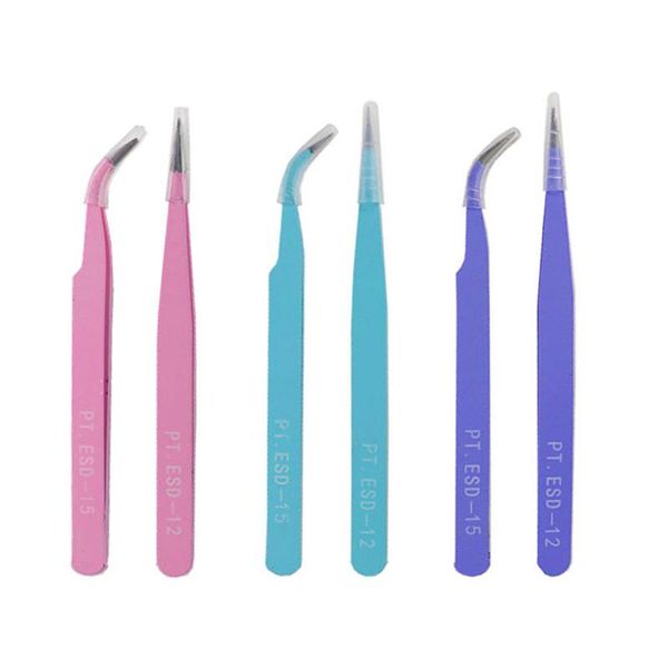 2pcs stainless steel curved straight tweezers nail art tool false eyelash extension nippers pointed clip eyebrow tools & stencils
2pcs stainless steel curved straight tweezers nail art tool false eyelash extension nippers pointed clip eyebrow tools & stencils