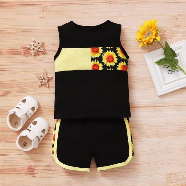 fashion baby suit casual summer boys girls sleeveless daisy leopard printed +shorts outfits set kids sets clothing, White
fashion baby suit casual summer boys girls sleeveless daisy leopard printed +shorts outfits set kids sets clothing, White