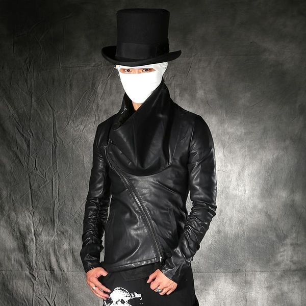 men's fur & faux s-5xlautumn/winter personal repair of a motorcycle leather garment hair stylist shows off large collar coat, Black
men's fur & faux s-5xlautumn/winter personal repair of a motorcycle leather garment hair stylist shows off large collar coat, Black